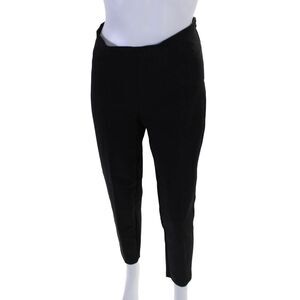 Stella Luna Womens Flat Front Side Zip Pleated Dress Pants Black 29 in